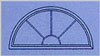 Half Round with Sunburst Grids